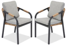 Messina Garden Point stolsset i aluminium - 2 delar