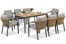 Messina/Padva aluminiummöbler för 8 personer Garden Point