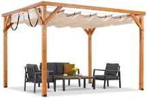 Träterrass pergola Aruba 3 x 3,7 m Garden Point