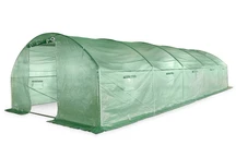 Tunnelväxthus 4x10m Garden Point grönt med dörr