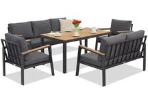 Zakintos Apetito 7 antracit aluminium set Garden Point