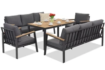 Zakintos Apetito 8 antracit aluminium set Garden Point