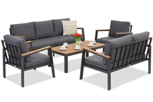 Zakintos Kaffe 7 antracit aluminium set Garden Point