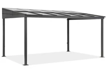 Altanskärmtak i aluminium 3 x 4 m Tarragona Garden Point antracit