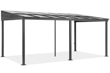 Aluminium vägg lusthus 3 x 5 m Tarragona Garden Point antracit