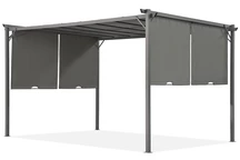 Antracytowa pergola tarasowa Sevilla 3x4m Garden Point