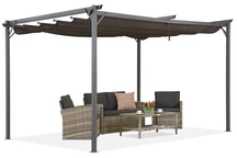Brun La Palma 3x4m Garden Point terrass pergola