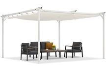 La Palma 4x4m vit Garden Point terrasspergola