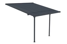 Nevada terrasstak av polykarbonat 3,05 x 3,14 m CoverTech antracit