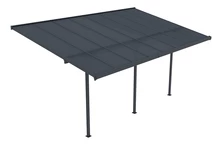 Nevada terrasstak av polykarbonat 3,05 x 4,96 m CoverTech antracit