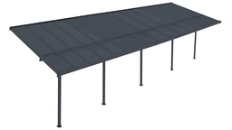 Nevada terrasstak av polykarbonat 3,05 x 9,92 m CoverTech antracit