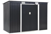 Oklahoma verktygshus i metall 2,6 x 1,2 m Store Boss antracit