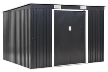 Oklahoma verktygshus i metall 2,6 x 2,4 m Store Boss antracit