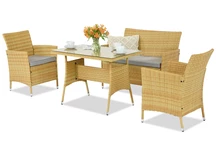 Portofino Garden Point beige trädgårdsmöbler i technorattan