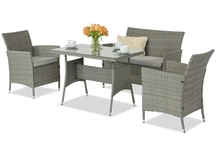 Portofino Garden Point trädgårdsmöbler i technorattan grå