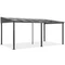 Altanskärmtak i aluminium 4 x 6 m Tarragona med myggnät Garden Point antracit