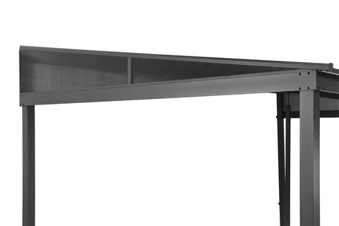 Aluminium vägg lusthus 3 x 5 m Tarragona Garden Point antracit