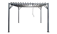 Antracit terrass pergola Tasos 3x3m Garden Point