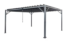 Antracit terrass pergola Tasos 3x4m Garden Point