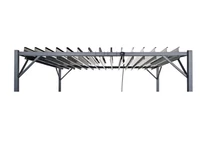 Antracitfärgat överdrag till Tasos 3x4m Garden Point terrasspergola