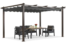Barbados terrass pergola 3x4 m Garden Point träliknande-antracit