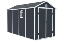 Bergen verktygshus i plast 1,9 x 3,7 m CoverTech antracit