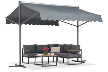 Fristående markis Parla 3x3 m antracit Garden Point