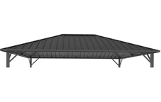 Garden Point Itaka 3x4 antracit takbeklädnad för lusthus