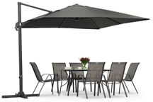 Garden Point antracit Siena 3x3m trädgårdsparaply