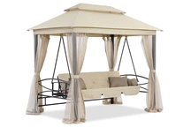 Nice Premium Garden Point trädgårdsgunga i metall beige