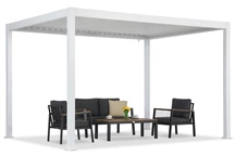 Lagos 3x4 Garden Point fristående pergola för terrass vit