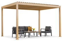 Lagos 3x4 träliknande fristående terrass pergola Garden Point