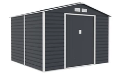 Lahti verktygshus i metall 2,8 x 2,6 m Store Boss antracit