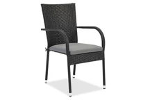 Milan Garden Point technorattan stol svart