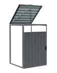Skåpförlängning med stativ för 1 st 120l eller 240l behållare Alabama CoverTech antracit