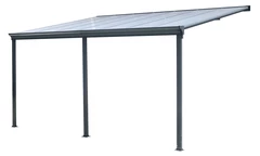 Terassöverdäckning i aluminium San Diego 4,3 x 3 CoverTech antracit