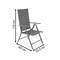 Verona Garden Point stolset i aluminium - 2 delar svart