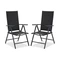 Verona Garden Point stolsset i aluminium - 2 delar svart