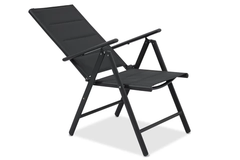Verona Garden Point stolsset i aluminium - 2 delar svart