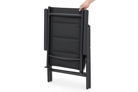 Verona Garden Point stolsset i aluminium - 2 delar svart