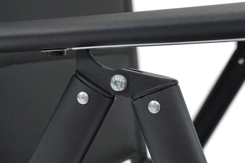 Verona Garden Point stolsset i aluminium - 2 delar svart
