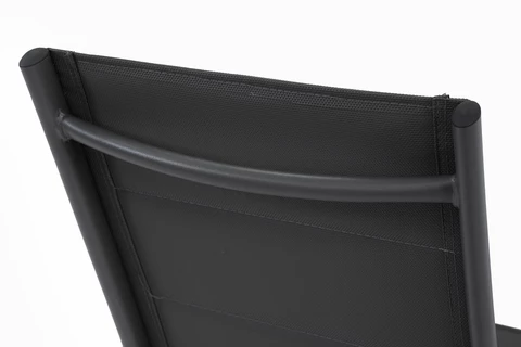 Verona Garden Point stolsset i aluminium - 2 delar svart