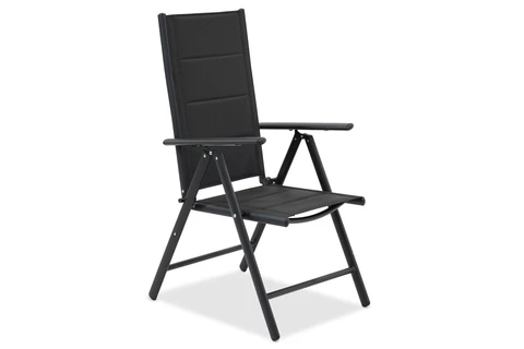 Verona Garden Point stolsset i aluminium - 2 delar svart