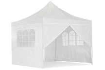 Vitt trädgårdsfesttält Essen 3x3m med sidoväggar Garden Point