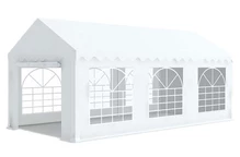 Vitt trädgårdspartytält Dresden 3x6m Garden Point