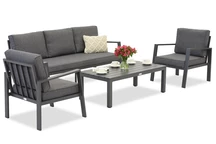 Zakintos Coffee 5 antracit Garden Point technorattan set