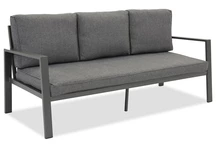 Zakintos tresitssoffa i antracit aluminium Garden Point