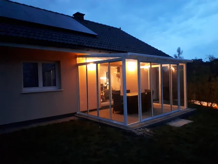 Veranda Sanremo Palram vinterträdgård 3 x 4,25 m vit