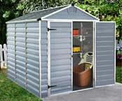 Redskapsbod SkyLight 6x8 grå Palram - Canopia