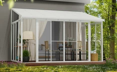Vinterträdgård Veranda Sanremo Palram – Canopia 3 x 4,25 m vit